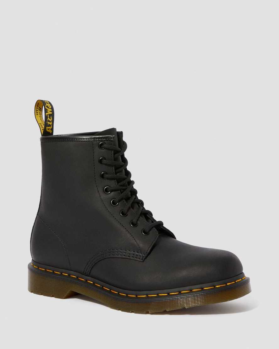 Dr. Martens 1460 Greasy Lær Snørestøvler Herre Svart [7915RDYGN]